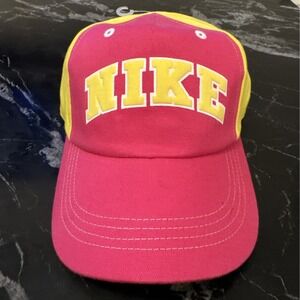 Nike Girls Hat Size 4-6X Pink / Yellow NWT